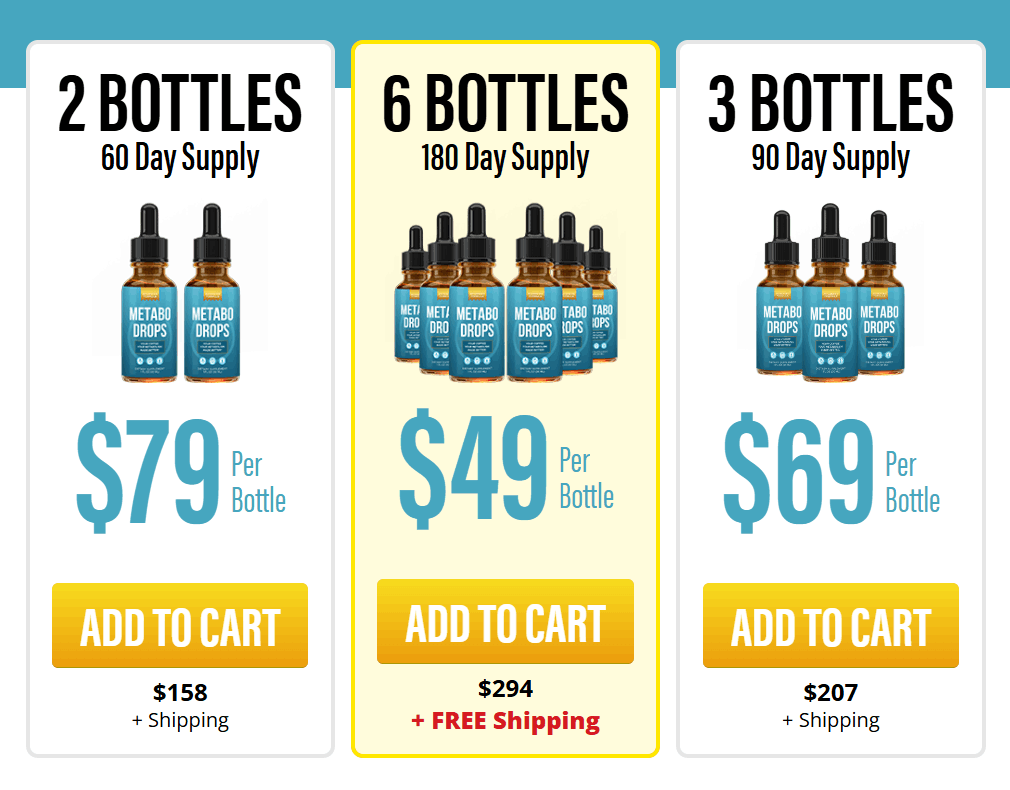 Metabo Drops discount bottle package